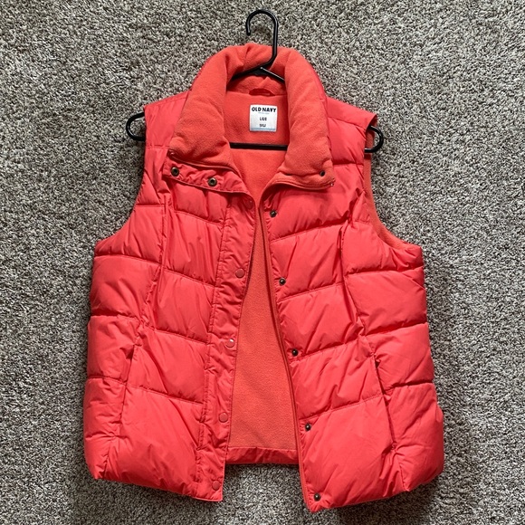 Old Navy Jackets & Blazers - Old Navy Vibrant Red Quilted Vest